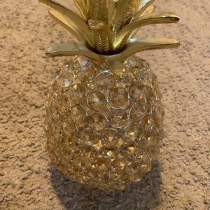 Pineapple decorative candle holder.